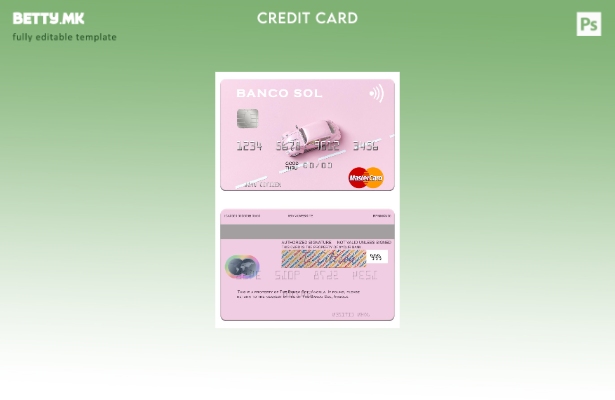 Шаблон за мастер картички во модерен стил Angola Banco Sol